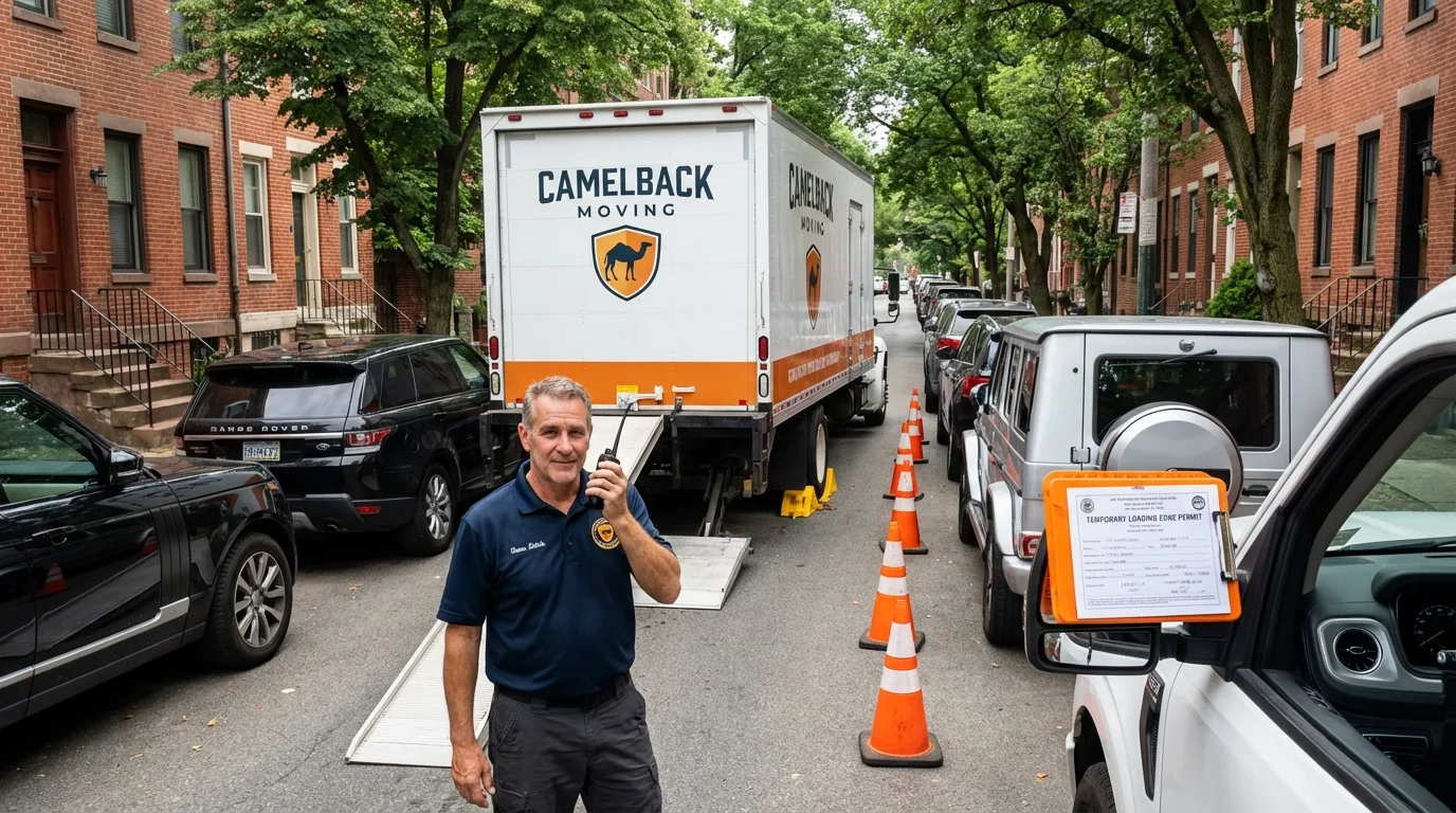 City street loading permit setup in Brecksville, OH