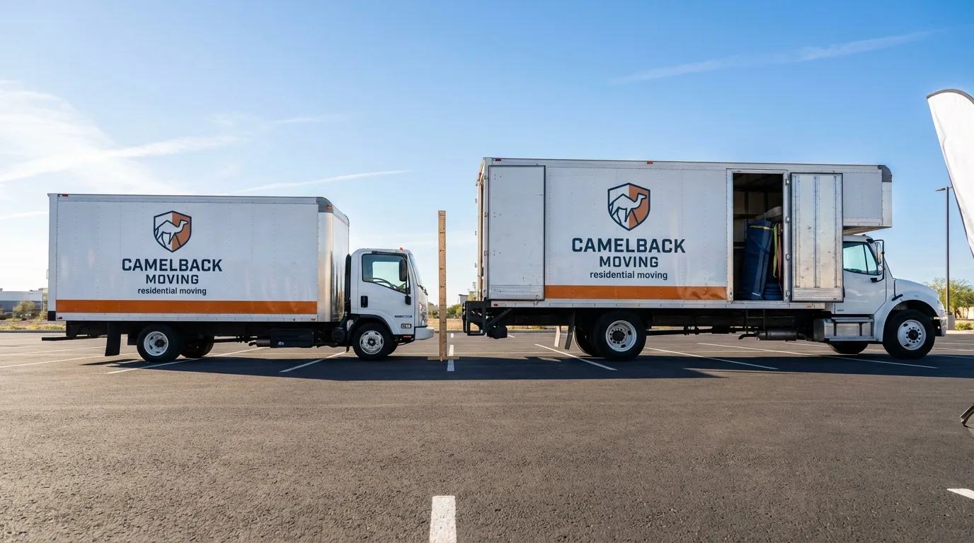 Moving truck size capacity guide in Brecksville